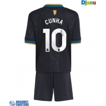 Manchester United Matheus Cunha #10 Rezervni Dres za djecu 2025-26 Kratak Rukav (+ Kratke hlače)